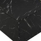 Coffee Table with 2 Drawers – Faux Marble and Wood Grain Finish