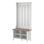 Hall Tree with Shoe Storage Bench and Coat Hooks