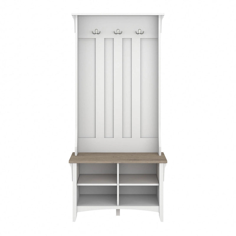 Hall Tree with Shoe Storage Bench and Coat Hooks