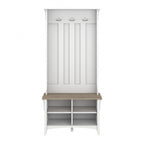 Hall Tree with Shoe Storage Bench and Coat Hooks