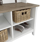Hall Tree with Shoe Storage Bench and Coat Hooks