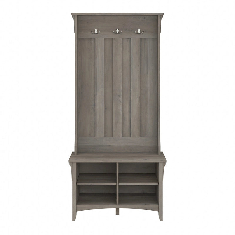 Hall Tree with Shoe Storage Bench and Coat Hooks