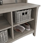 Hall Tree with Shoe Storage Bench and Coat Hooks