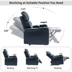 Power Recliner Chair with USB Ports and Cup Holder