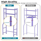 3-Tier Over-Toilet Storage Rack with 4 Hooks and Paper Holder, Carbon Steel, 26" x 8.6" x 64"