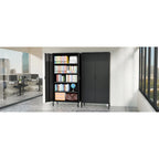 Metal Storage Cabinet with Ventilated Door – 5-Tier Adjustable Shelves