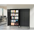 Metal Storage Cabinet with Ventilated Door – 5-Tier Adjustable Shelves