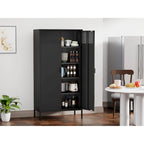 Metal Storage Cabinet with Ventilated Door – 5-Tier Adjustable Shelves