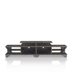 Contemporary Grey 80-Inch 8-Shelf TV Console