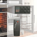 55 in. TV Media Stand with Electric Fireplace Insert and Heater