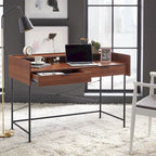 Writing Desk with Drawers and Open Compartments