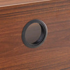 Writing Desk with Drawers and Open Compartments