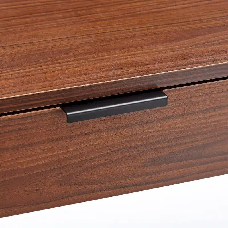 Writing Desk with Drawers and Open Compartments