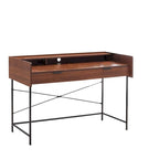 Writing Desk with Drawers and Open Compartments
