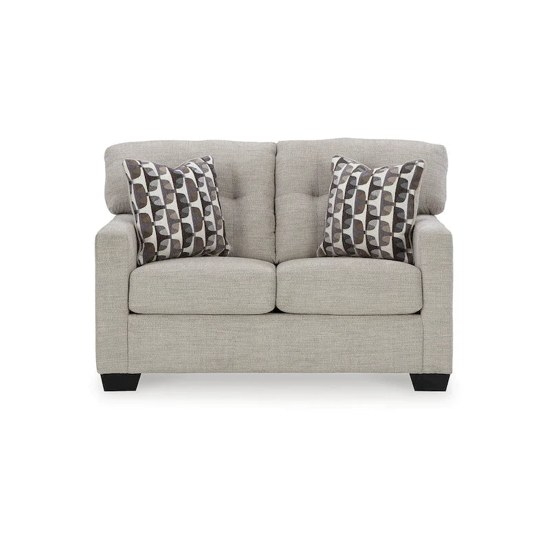 Tufted Loveseat with Polyester Upholstery