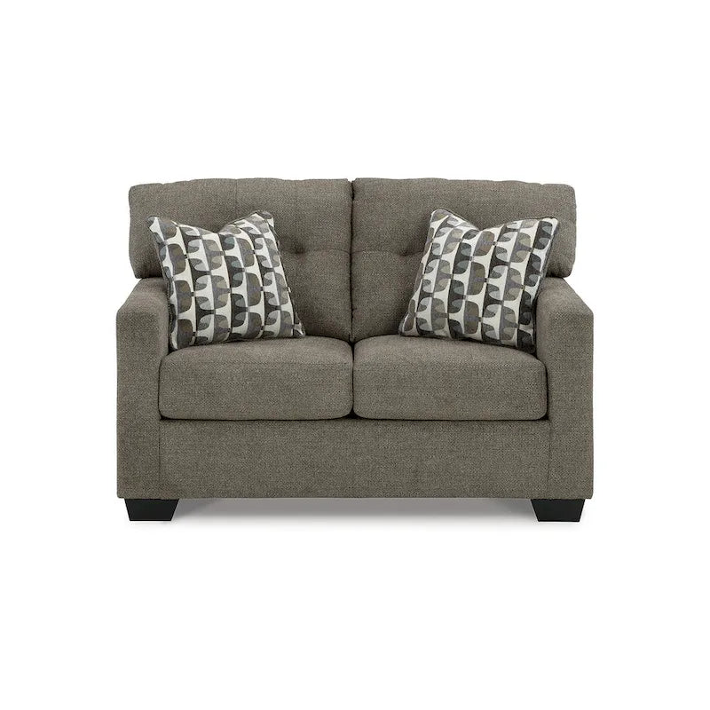 Tufted Loveseat with Polyester Upholstery