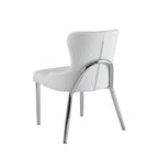 White Wing Back Side Chair (Set of 2)