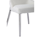 White Wing Back Side Chair (Set of 2)