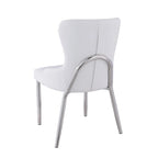 White Wing Back Side Chair (Set of 2)