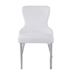 White Wing Back Side Chair (Set of 2)