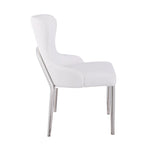 White Wing Back Side Chair (Set of 2)