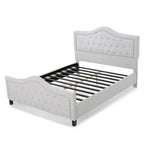 Queen Size Upholstered Tufted Platform Bed