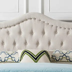 Queen Size Upholstered Tufted Platform Bed
