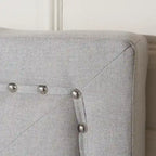 Queen Size Upholstered Tufted Platform Bed