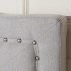 Queen Size Upholstered Tufted Platform Bed