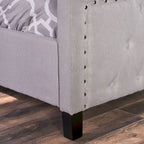 Queen Size Upholstered Tufted Platform Bed