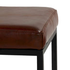 Cognac Backless Counter Stool, Brown