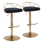 Adjustable Swivel Bar Stool (Set of 2)