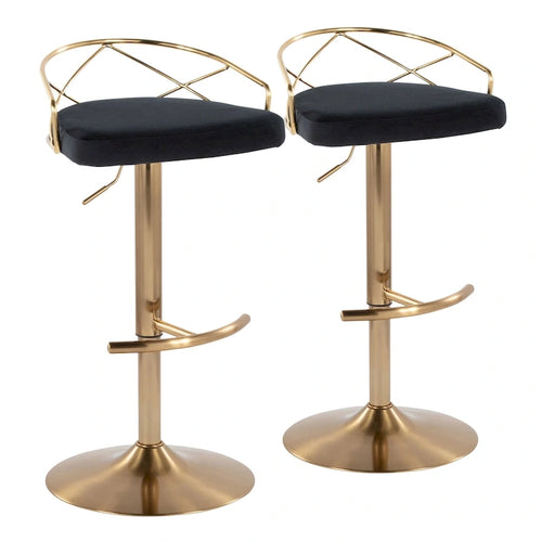 Adjustable Swivel Bar Stool (Set of 2)