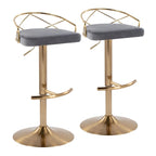 Adjustable Swivel Bar Stool (Set of 2)