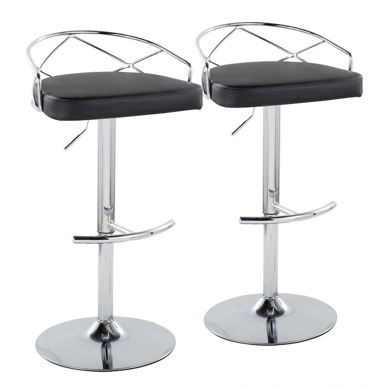 Adjustable Swivel Bar Stool (Set of 2)