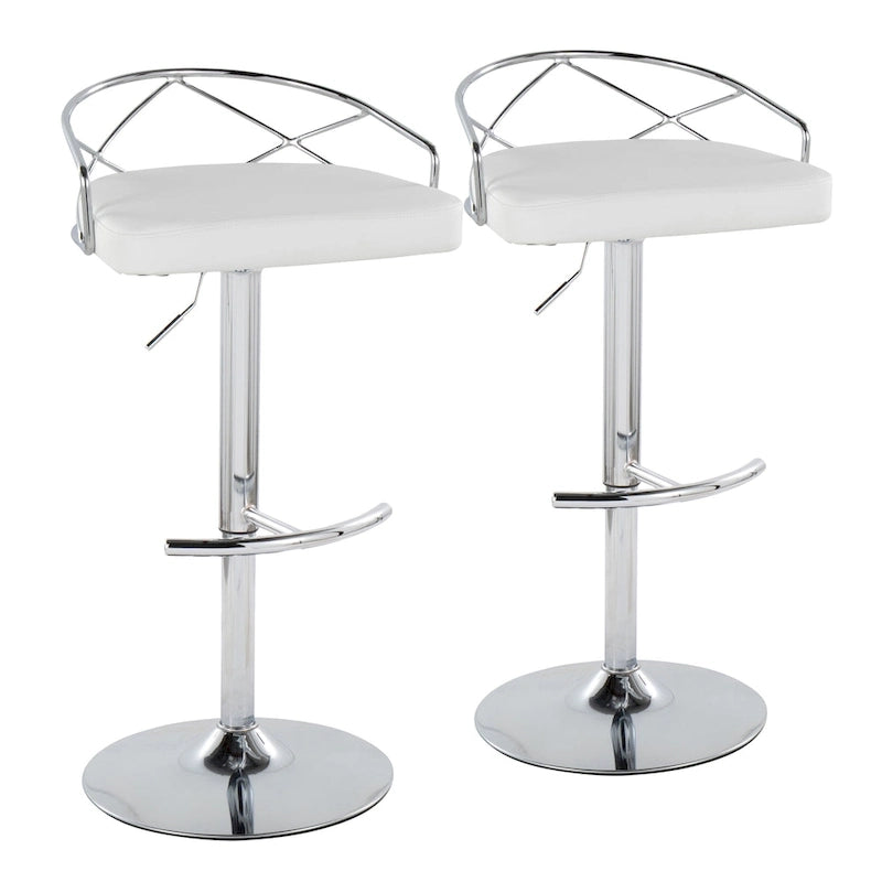 Adjustable Swivel Bar Stool (Set of 2)