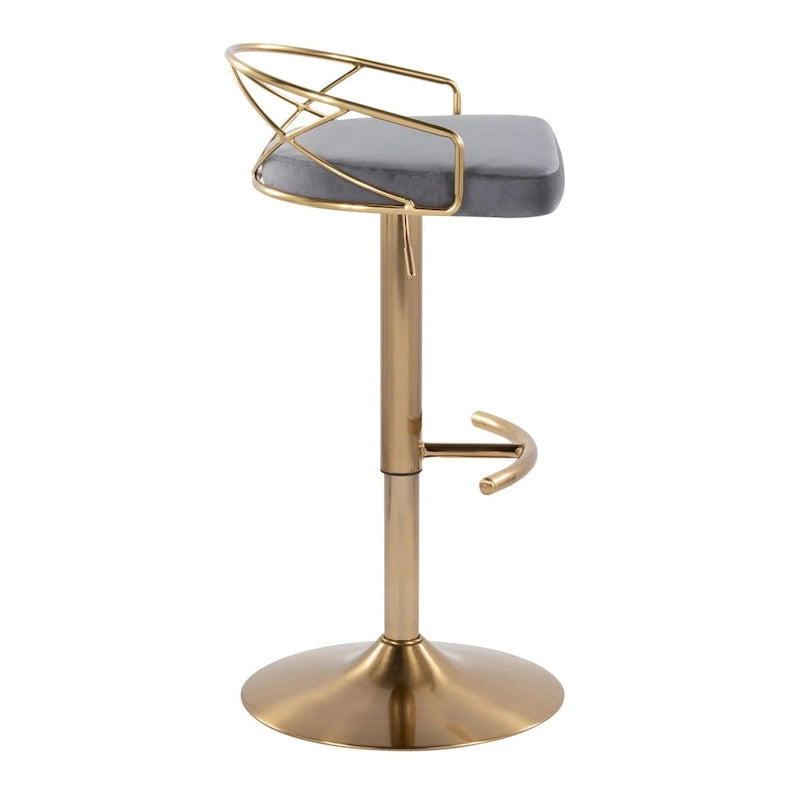 Adjustable Swivel Bar Stool (Set of 2)