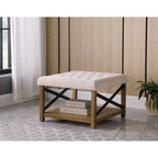  Tufted Top square cocktail Ottoman
