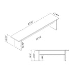 Modern Dining Bench 67.91 in.