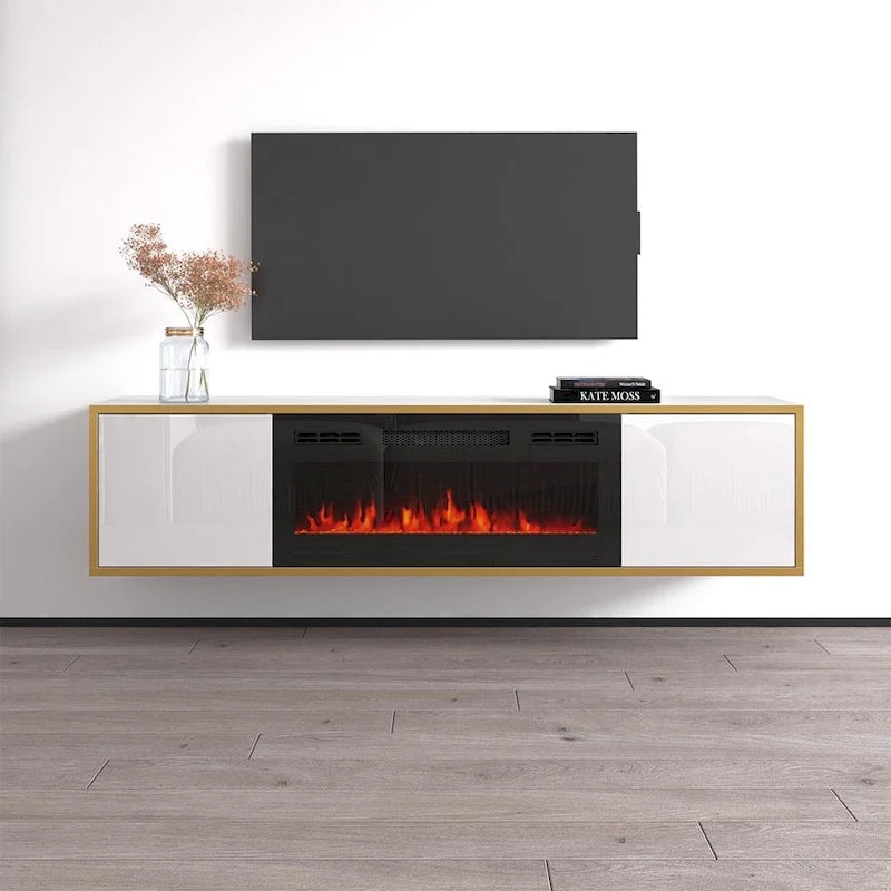 Electric Fireplace TV Stand for TVs up to 75 Inches
