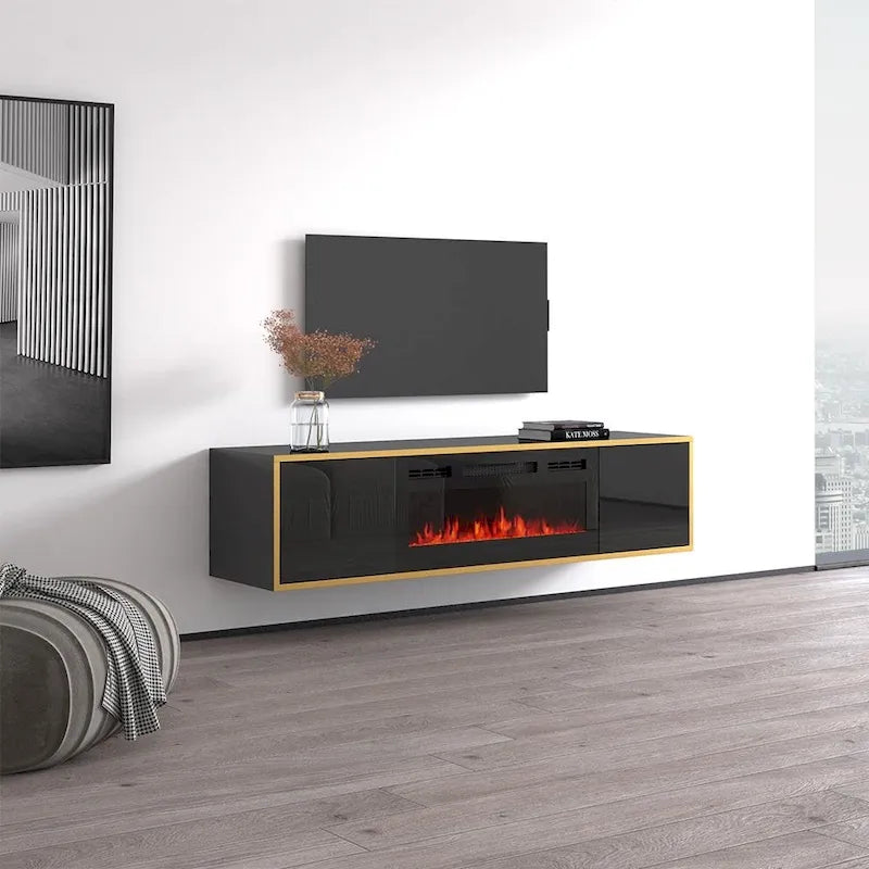 Electric Fireplace TV Stand for TVs up to 75 Inches