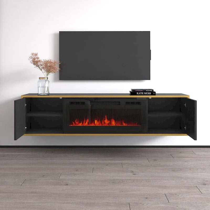 Electric Fireplace TV Stand for TVs up to 75 Inches