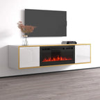 Electric Fireplace TV Stand for TVs up to 75 Inches