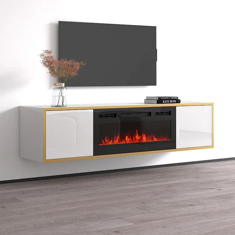 Electric Fireplace TV Stand for TVs up to 75 Inches