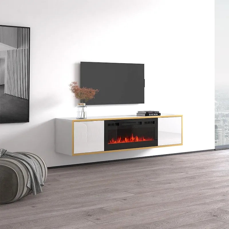 Electric Fireplace TV Stand for TVs up to 75 Inches