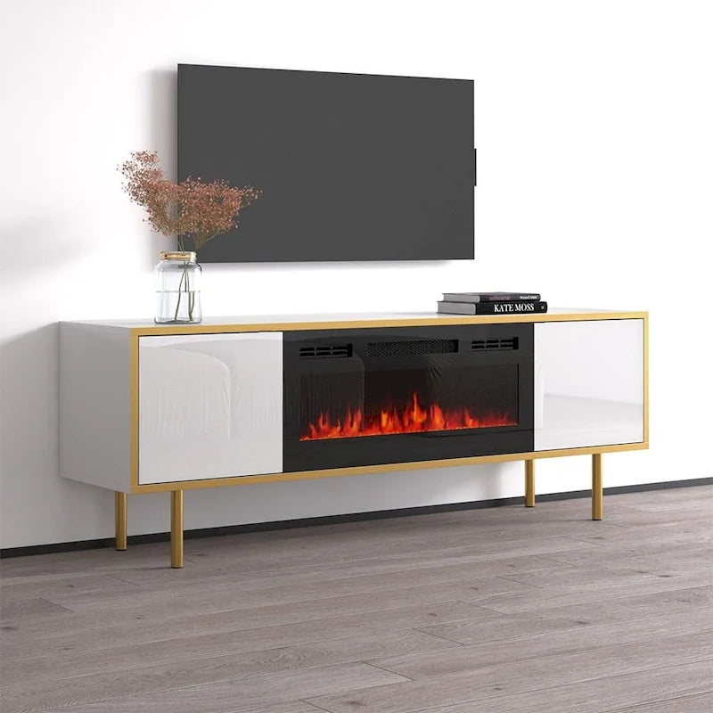 Electric Fireplace TV Stand for TVs up to 75 Inches
