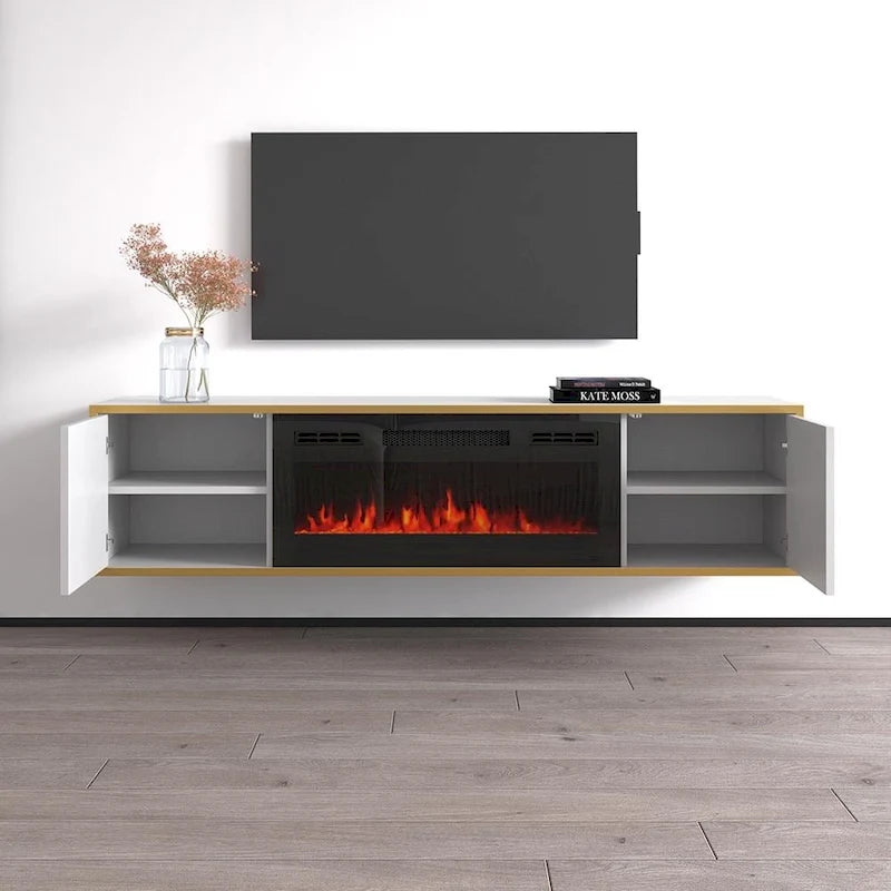 Electric Fireplace TV Stand for TVs up to 75 Inches