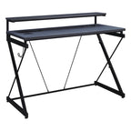 47.8 in. Gaming Desk with RGB LED Lighting and Monitor Shelf