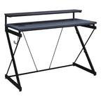 47.8 in. Gaming Desk with RGB LED Lighting and Monitor Shelf