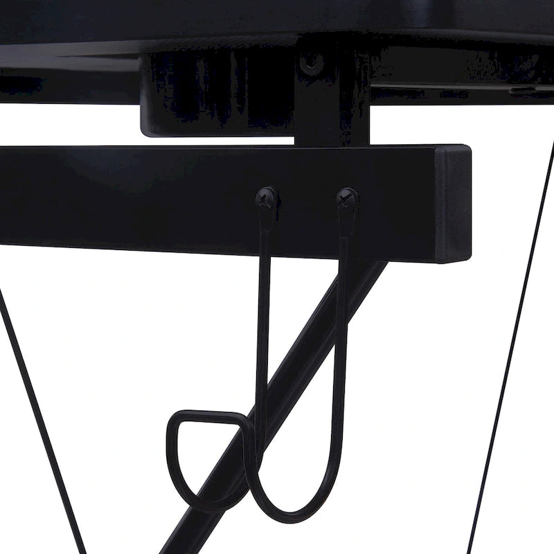 47.8 in. Gaming Desk with RGB LED Lighting and Monitor Shelf